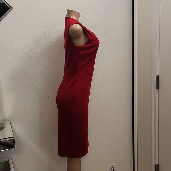 BRAND NEW ENFOCUS STUDIO V-NECK  SLEEVELESS WOMEN'S SHEATH DRESS - Picture 4 of 15